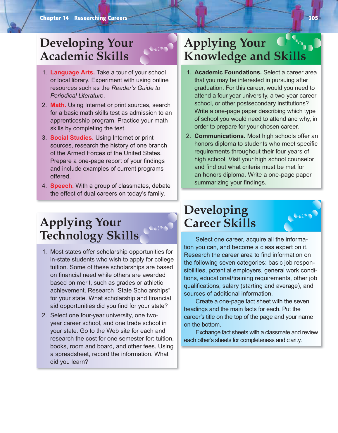 School to Career, 9th Edition page 305