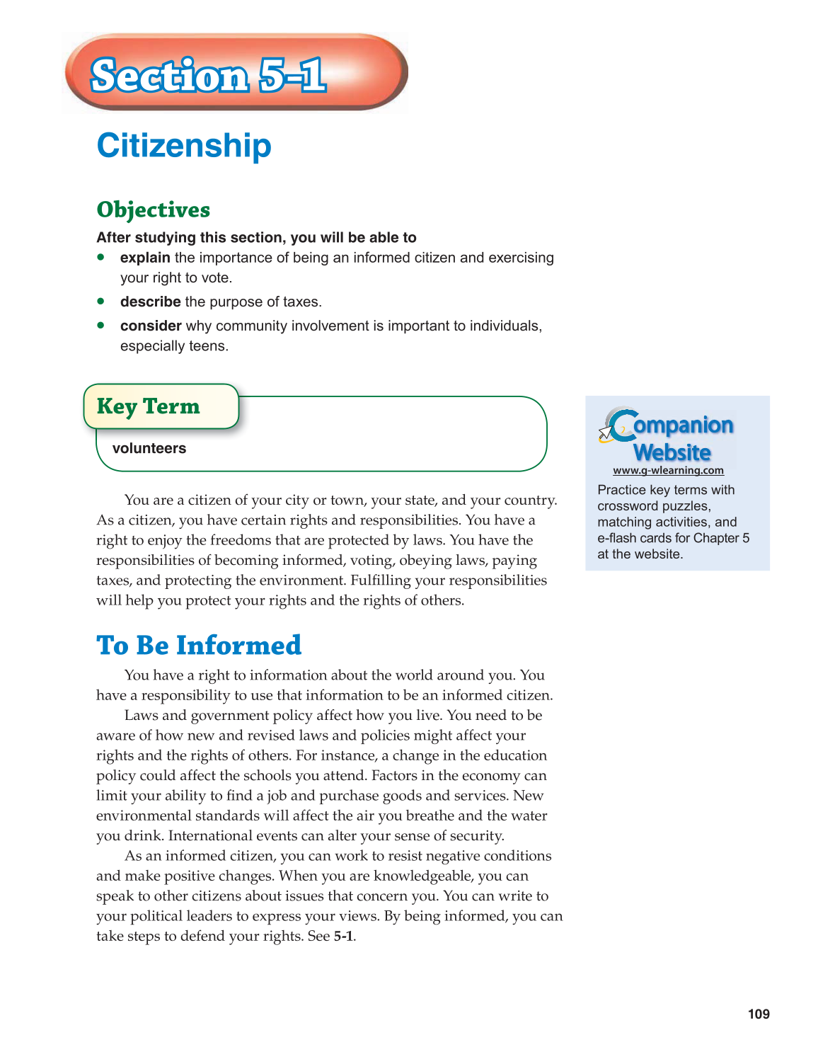 Succeeding in Life and Career, 10th Edition page 109