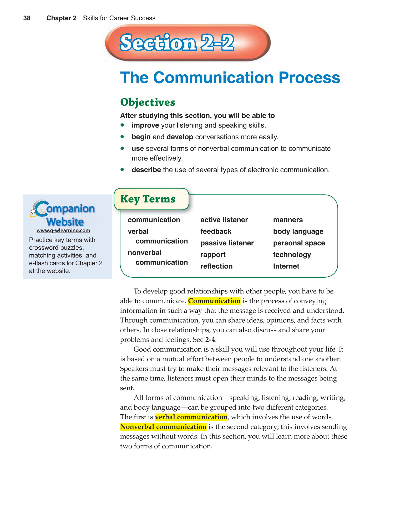 Succeeding in Life and Career, 10th Edition page 38