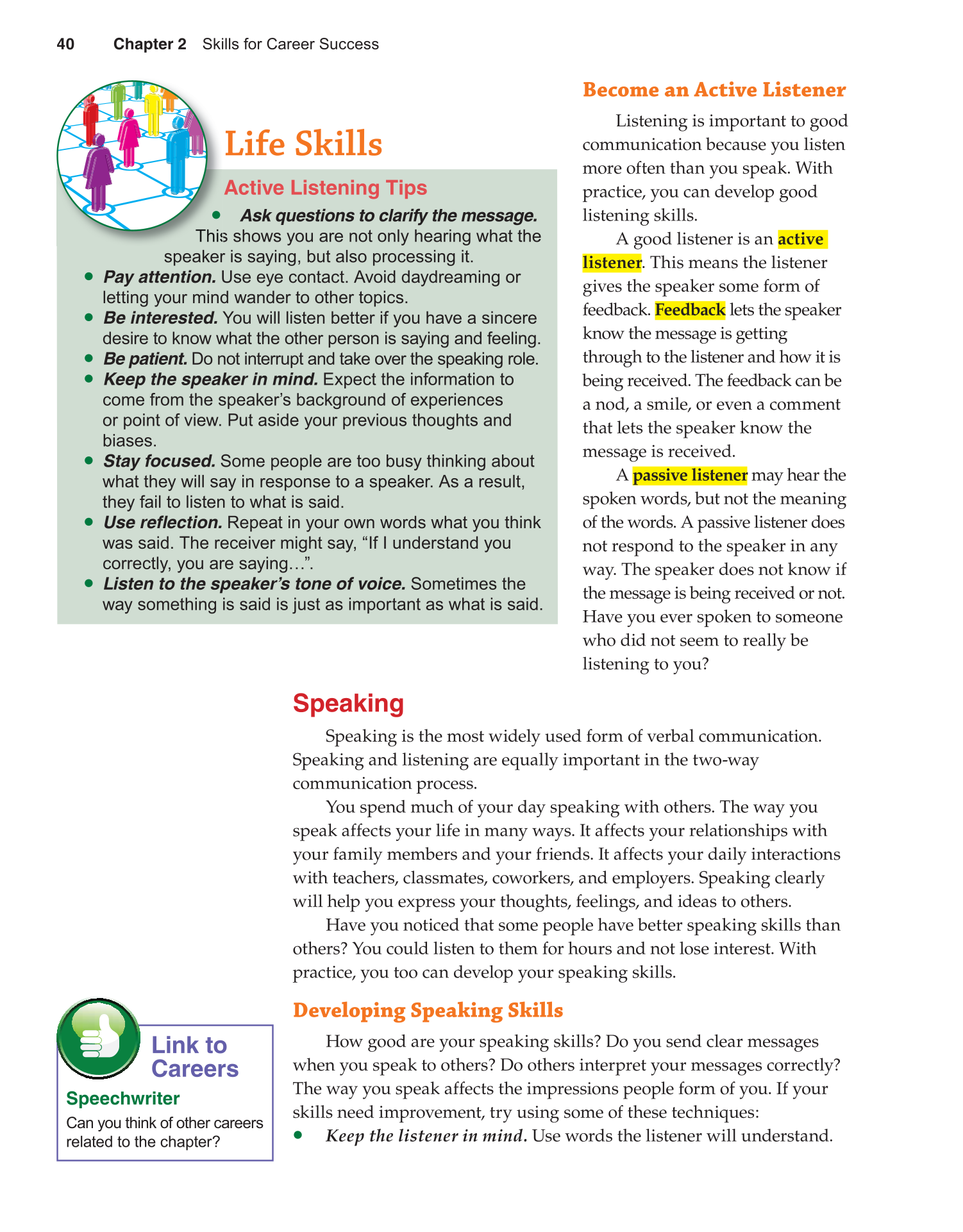 Succeeding in Life and Career, 10th Edition page 40