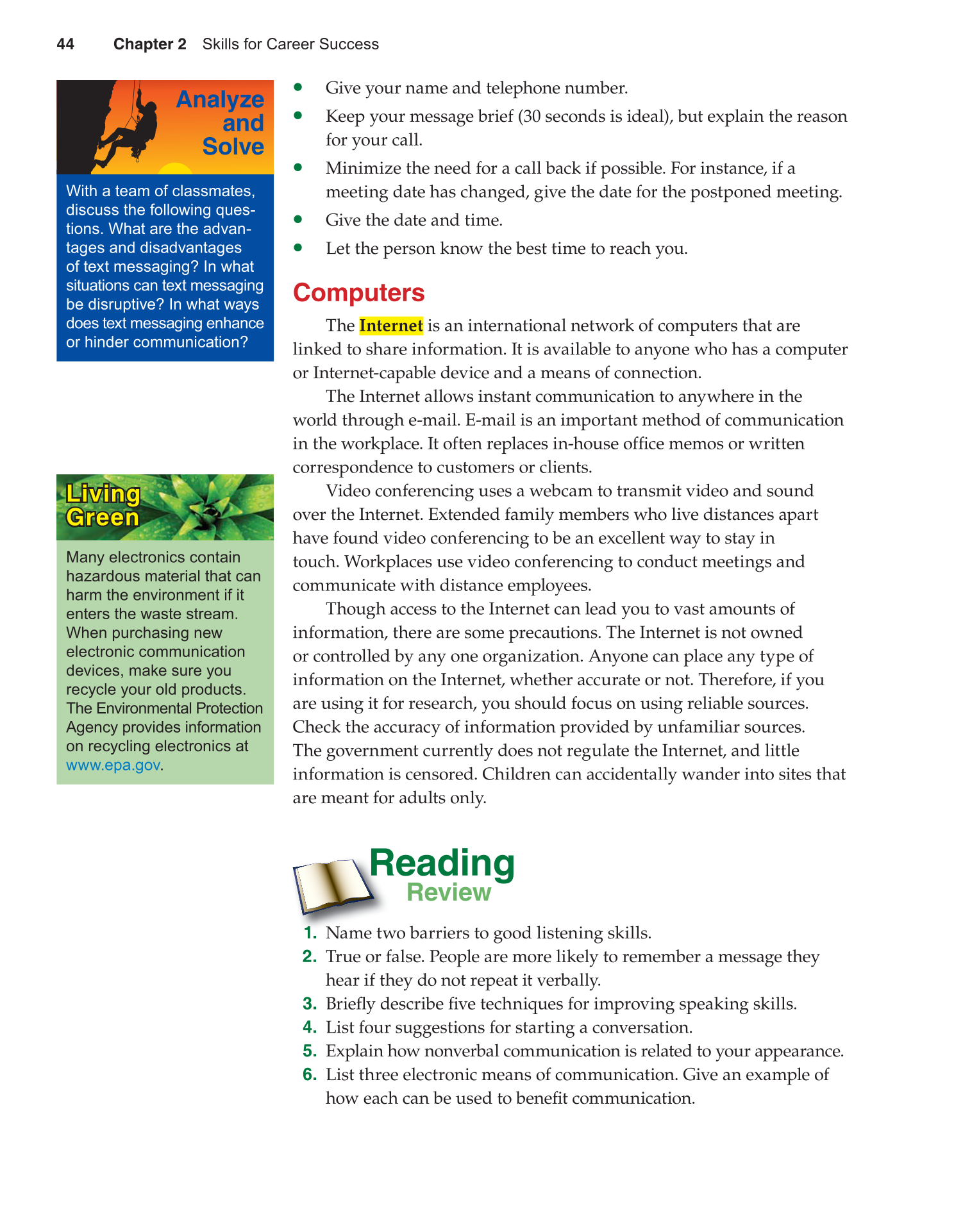 Succeeding in Life and Career, 10th Edition page 44