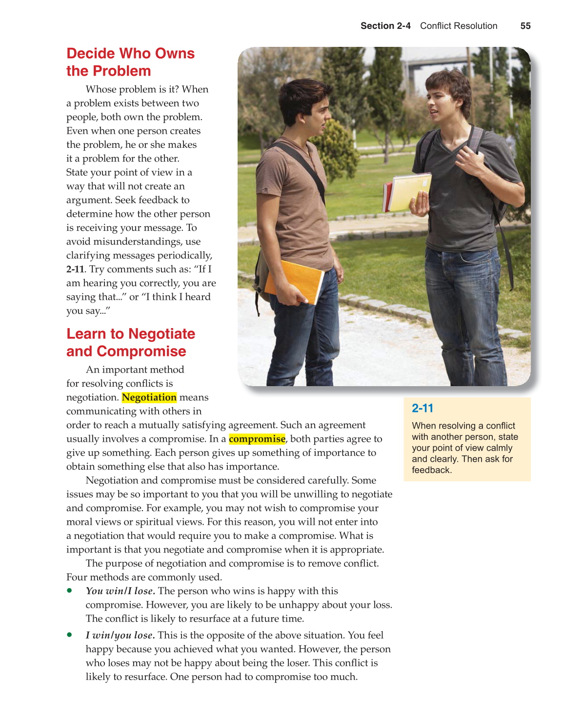 Succeeding in Life and Career, 10th Edition page 55