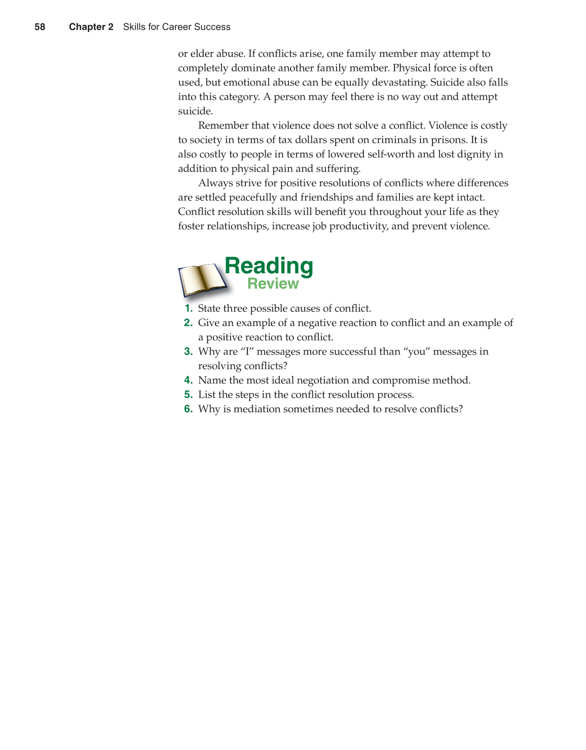 Succeeding in Life and Career, 10th Edition page 58
