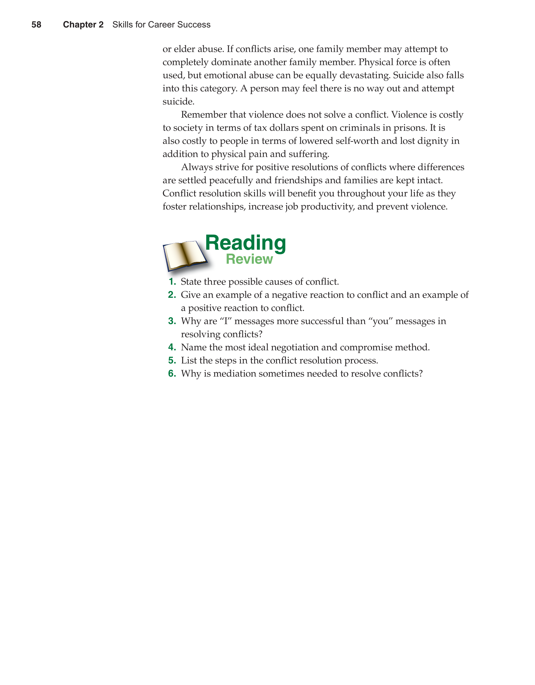 Succeeding in Life and Career, 10th Edition page 58