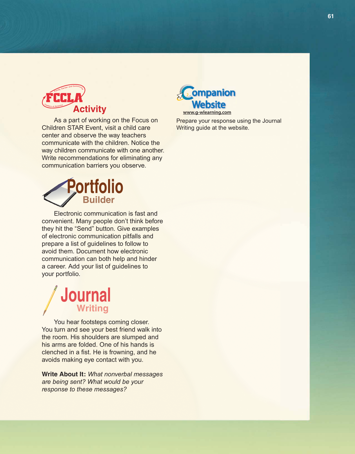 Succeeding in Life and Career, 10th Edition page 61