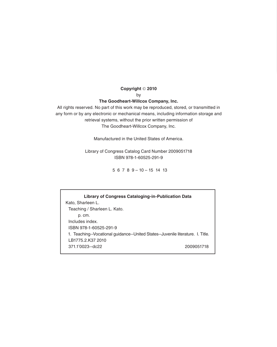 Teaching, 1st Edition page 2