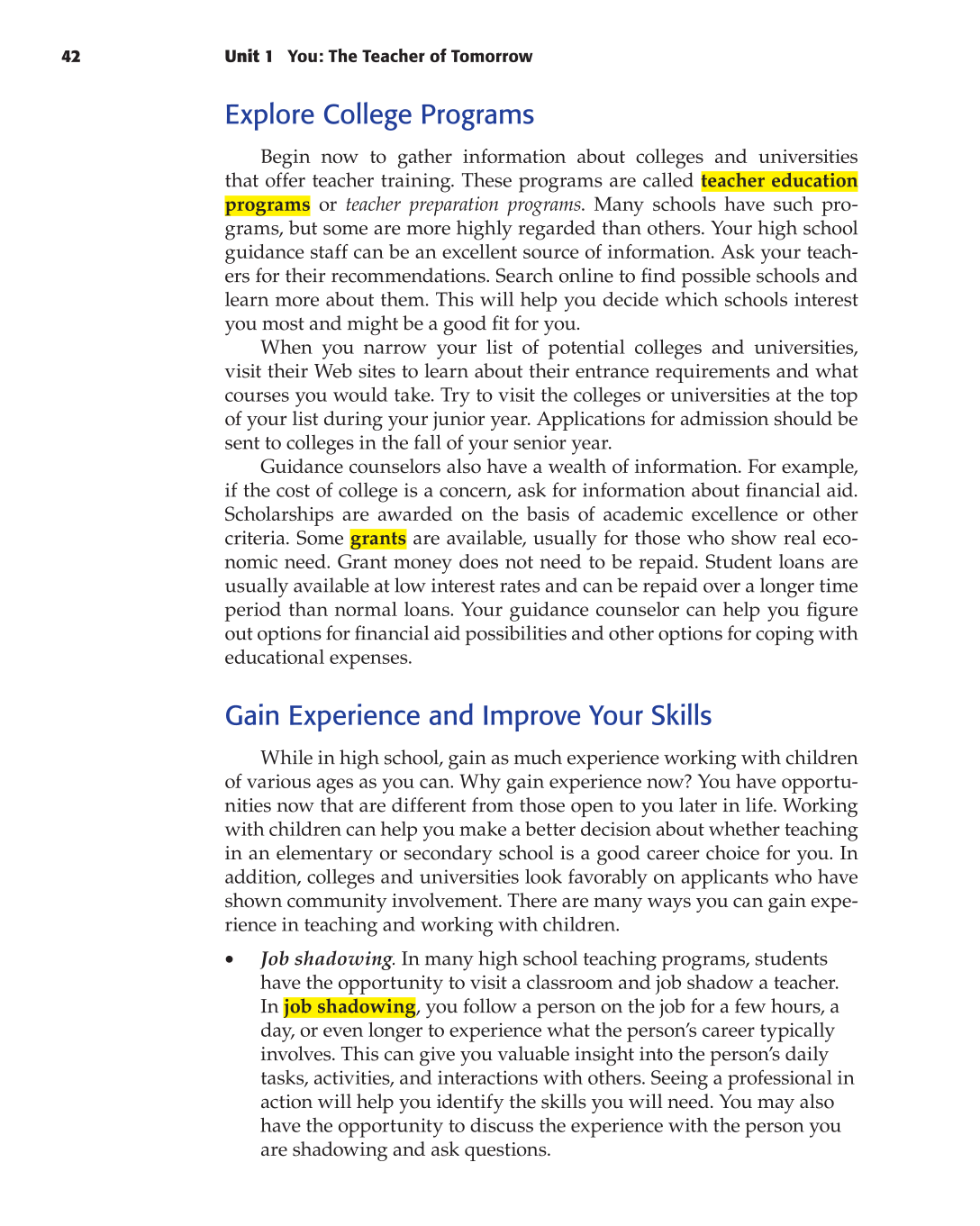 Teaching, 1st Edition page 42