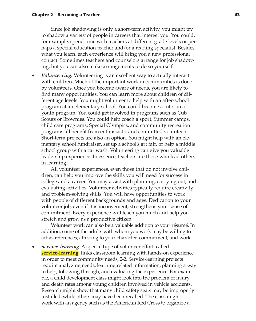 Teaching, 1st Edition page 43