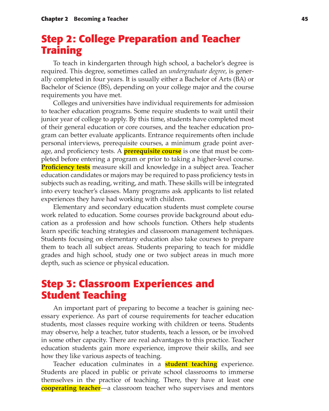 Teaching, 1st Edition page 45