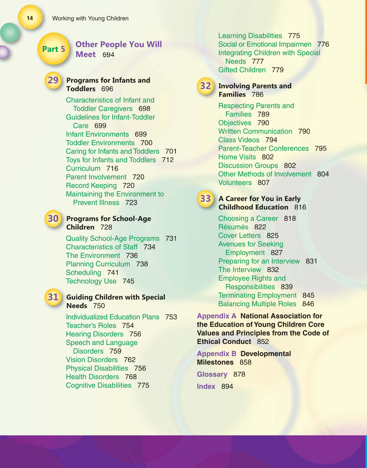 Working with Young Children, 7th Edition page 14