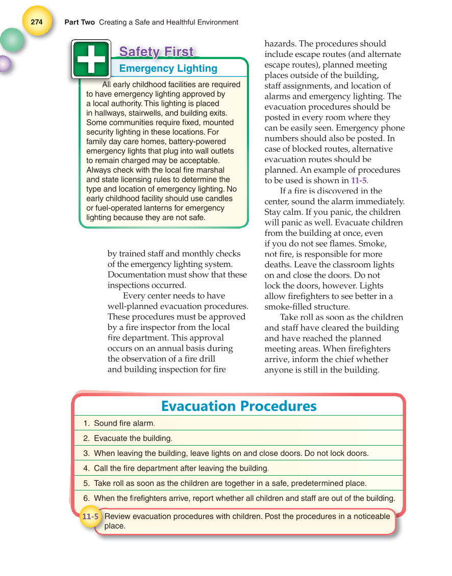 Working with Young Children, 7th Edition page 274