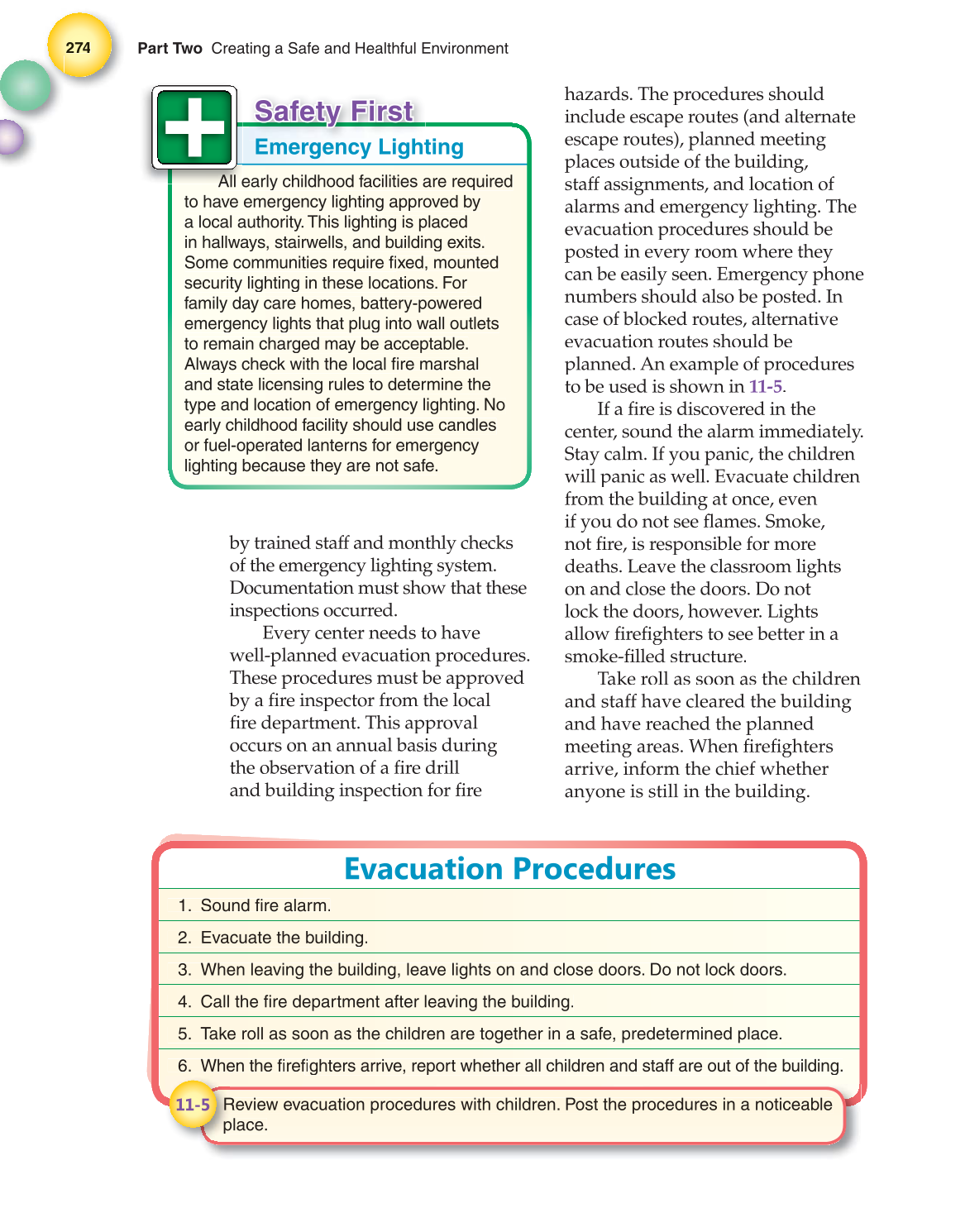 Working with Young Children, 7th Edition page 274