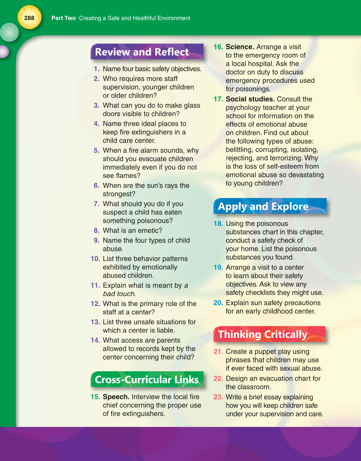 Working with Young Children, 7th Edition page 288