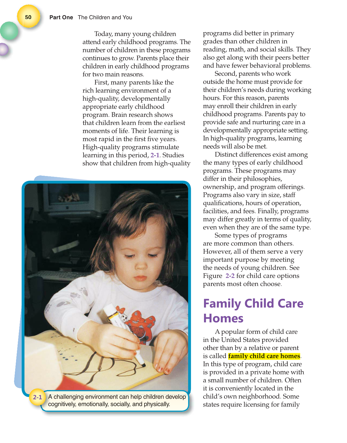 Working with Young Children, 7th Edition page 50