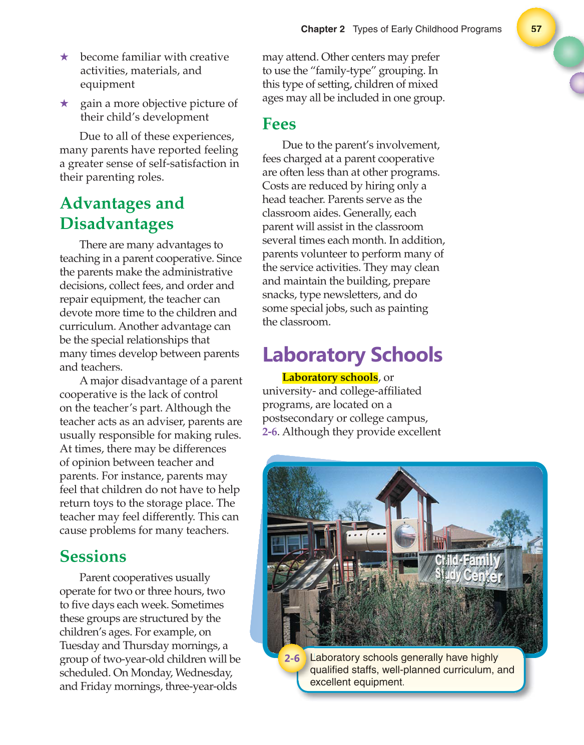 Working with Young Children, 7th Edition page 57