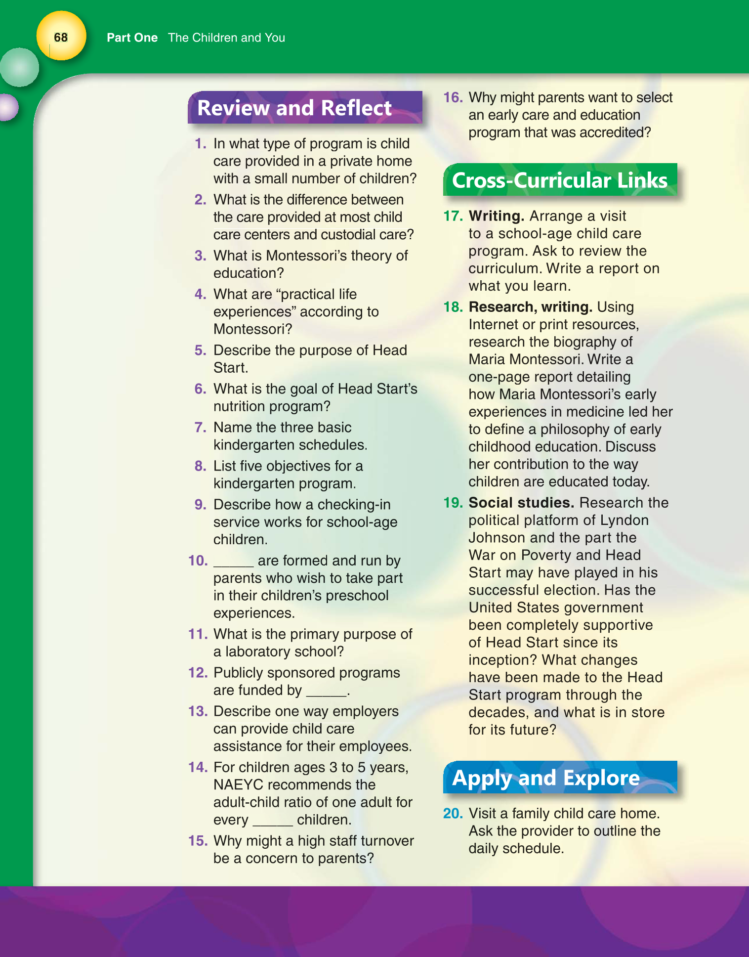 Working with Young Children, 7th Edition page 68