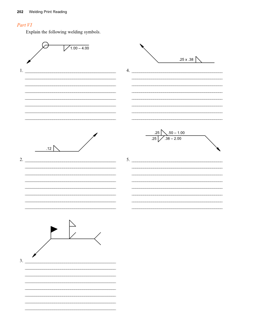 Welding Print Reading, 6th Edition page 202