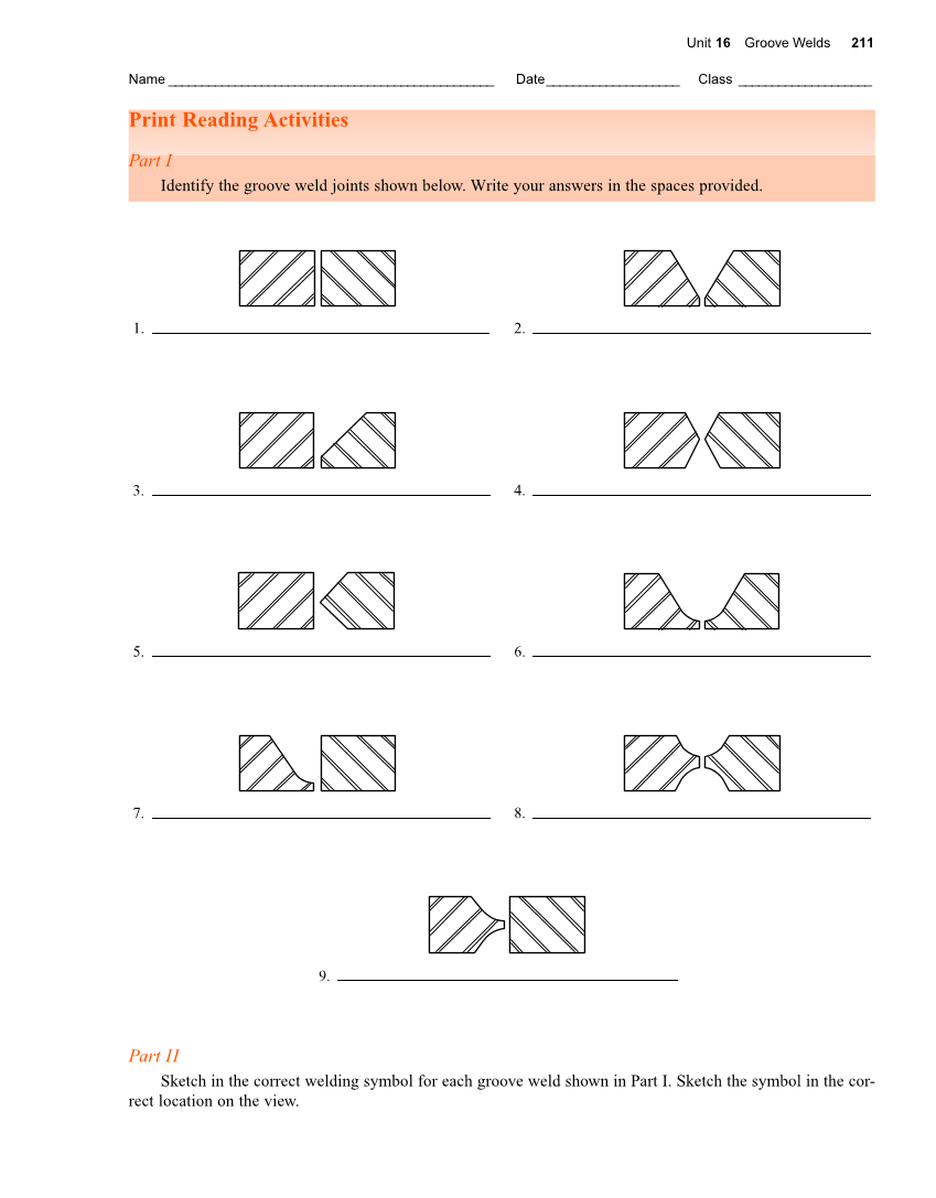 Welding Print Reading, 6th Edition page 211