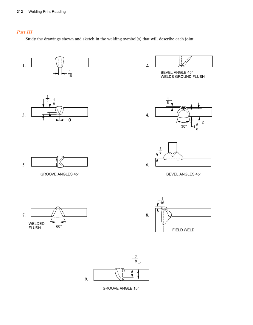 Welding Print Reading, 6th Edition page 212
