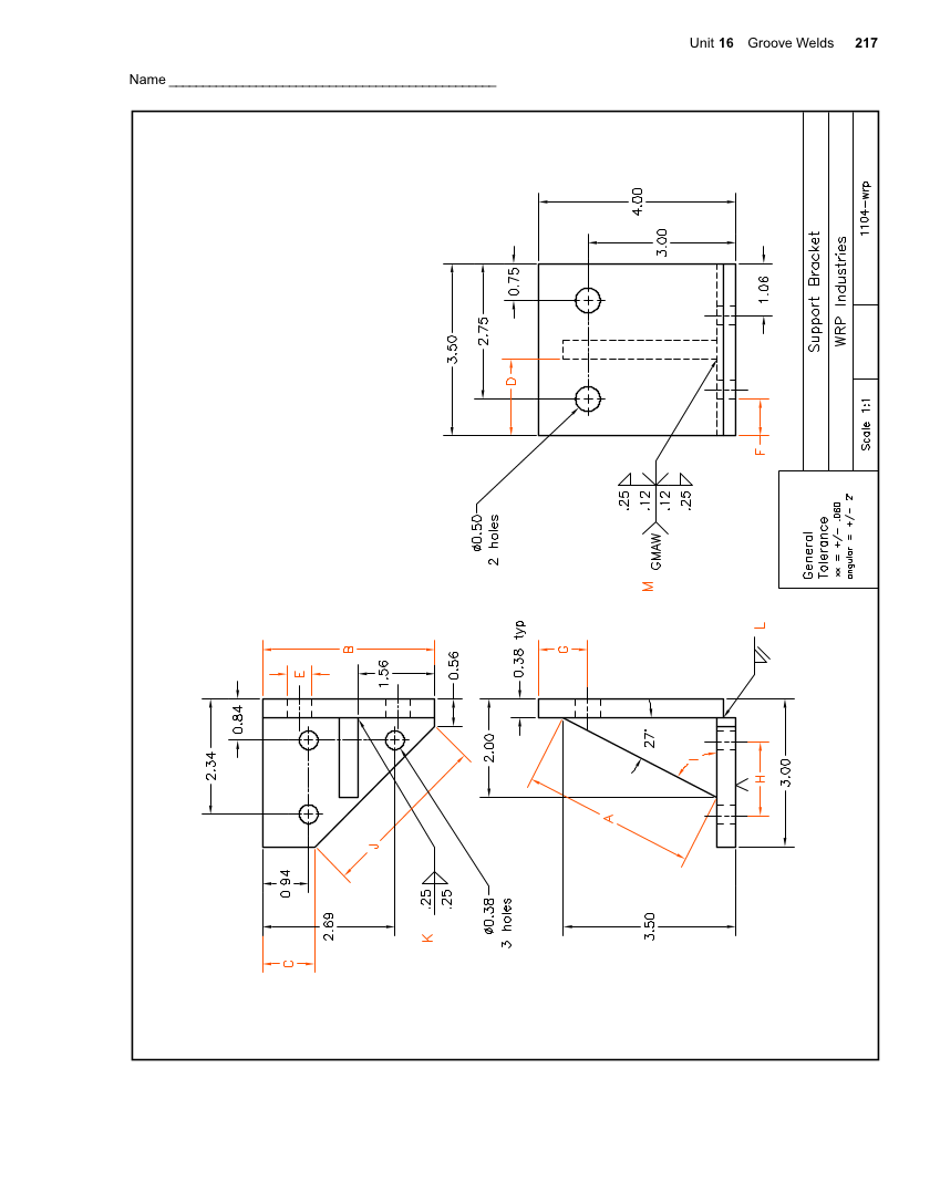 Welding Print Reading, 6th Edition page 217