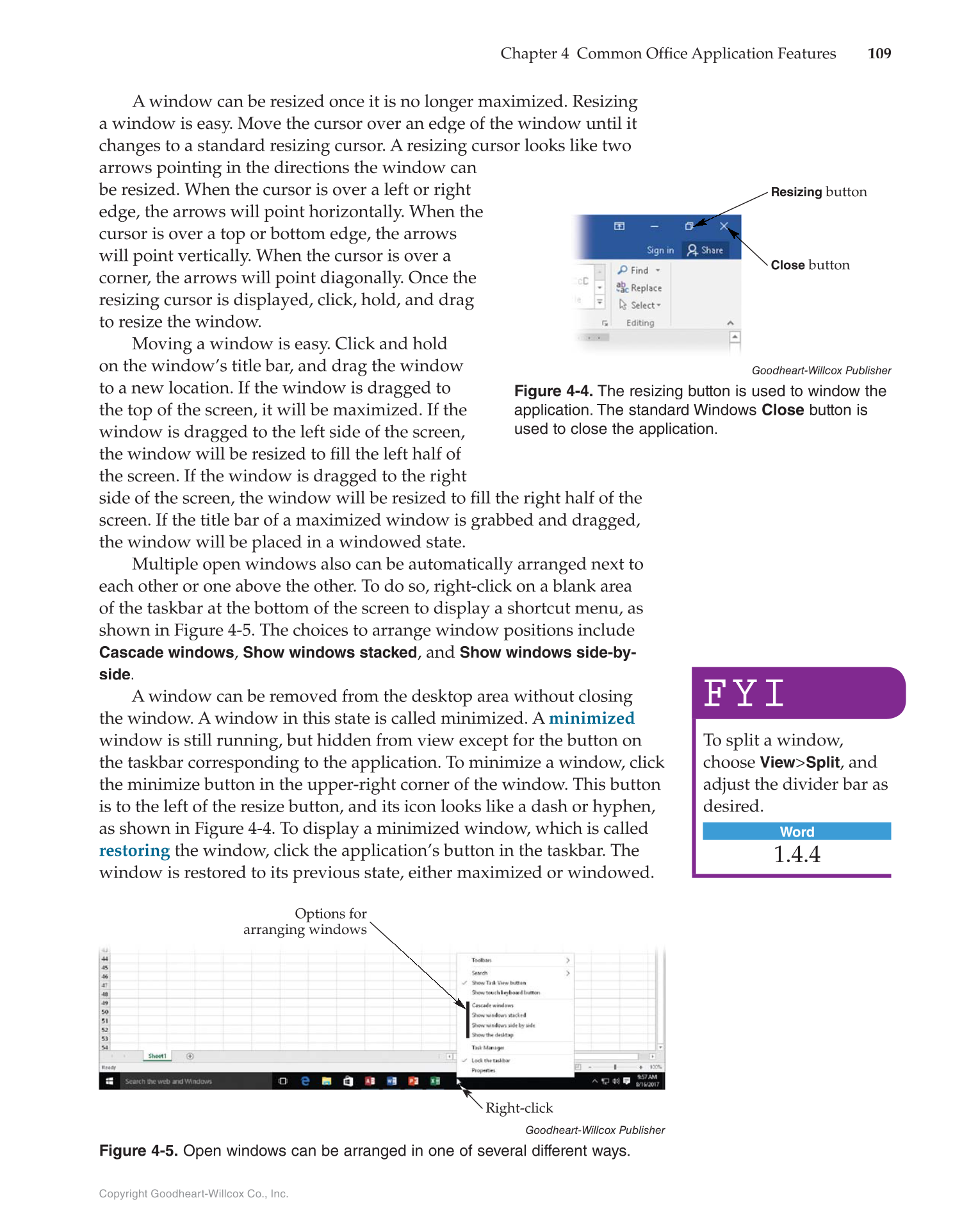 Introduction to Microsoft Office 2016, 1st Edition page 109