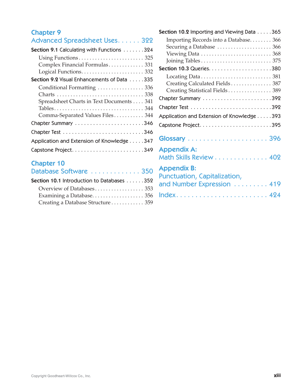 Introduction to Microsoft Office 2016, 1st Edition page xiii