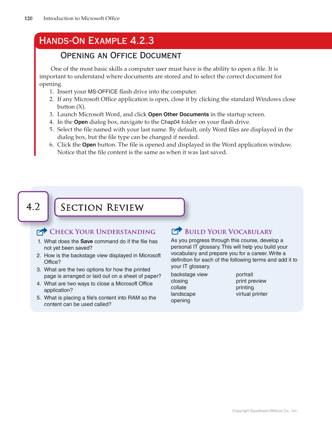 Introduction to Microsoft Office 2016, 1st Edition page 120