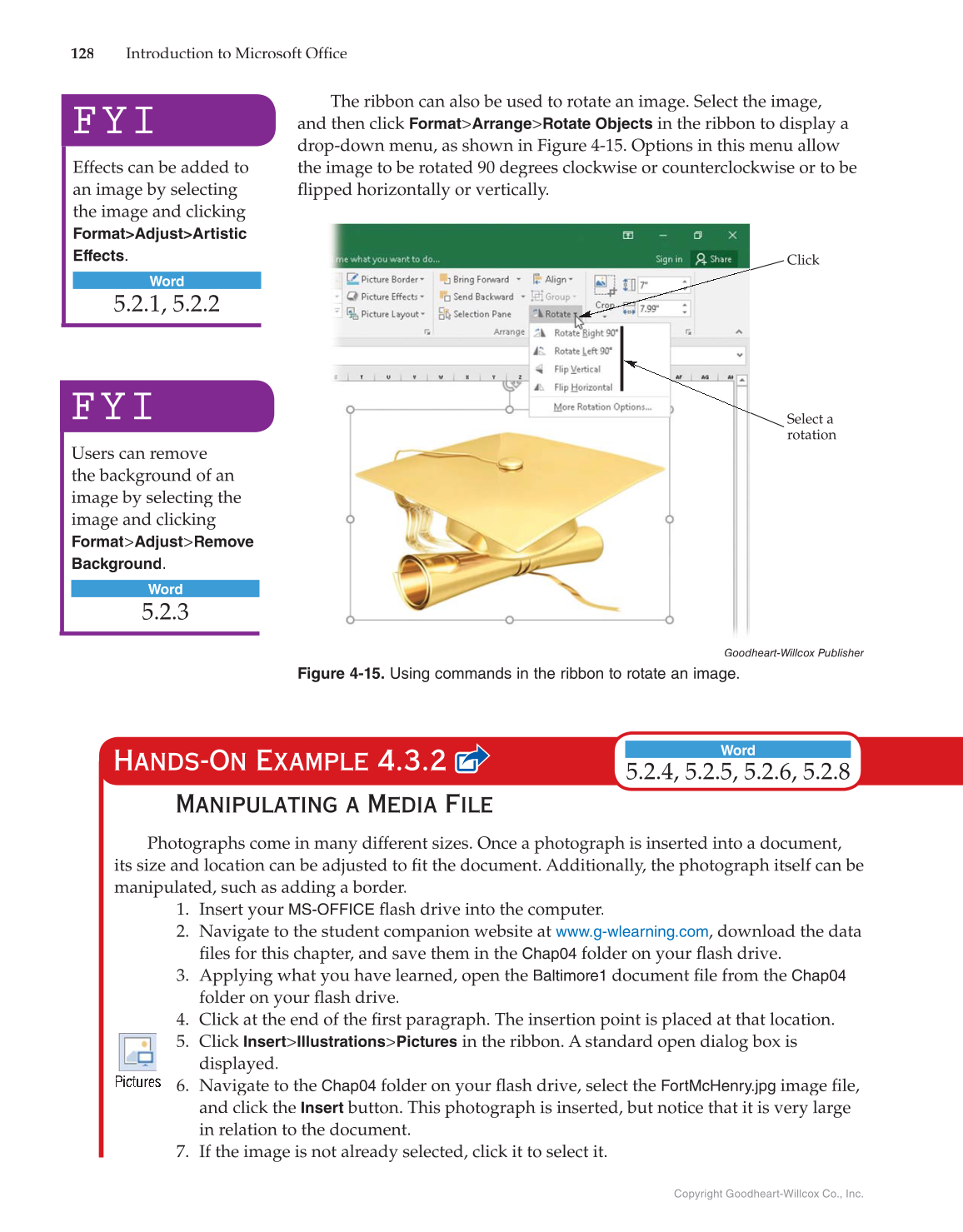 Introduction to Microsoft Office 2016, 1st Edition page 128