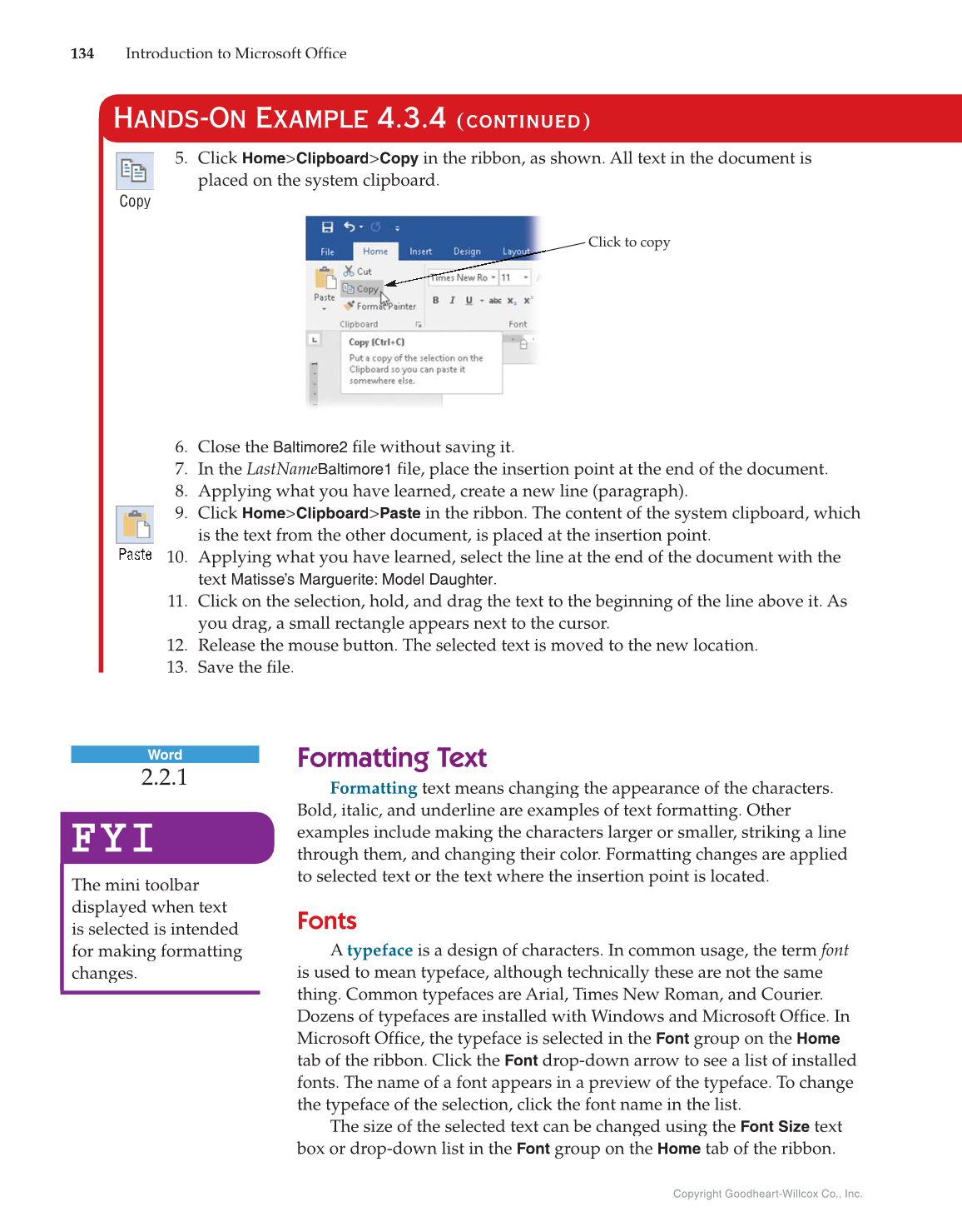 Introduction to Microsoft Office 2016, 1st Edition page 134