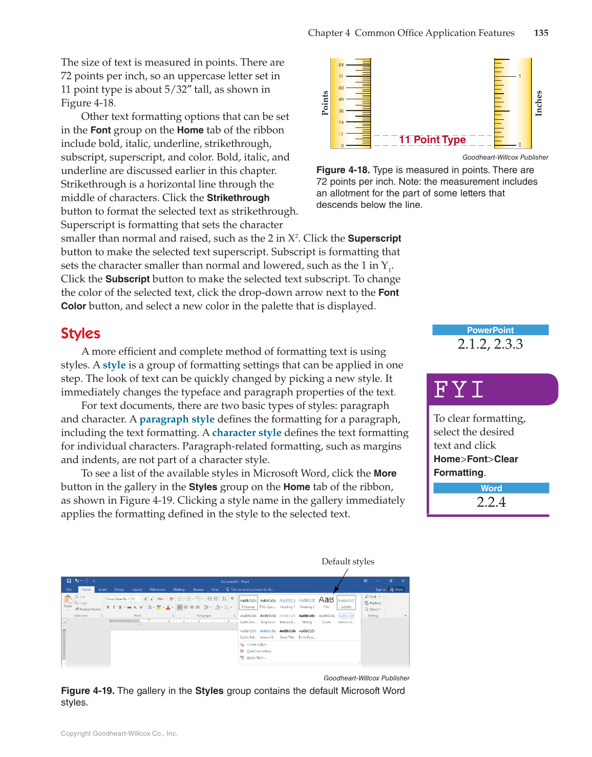 Introduction to Microsoft Office 2016, 1st Edition page 135