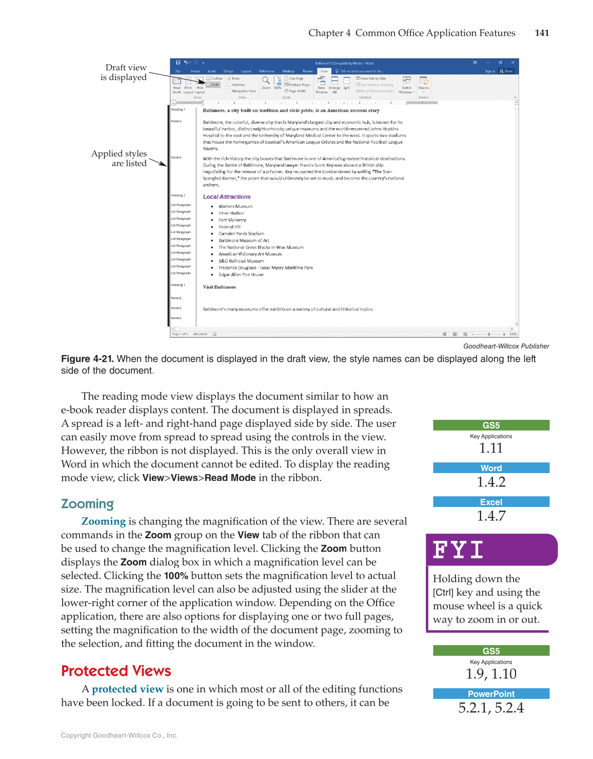 Introduction to Microsoft Office 2016, 1st Edition page 141
