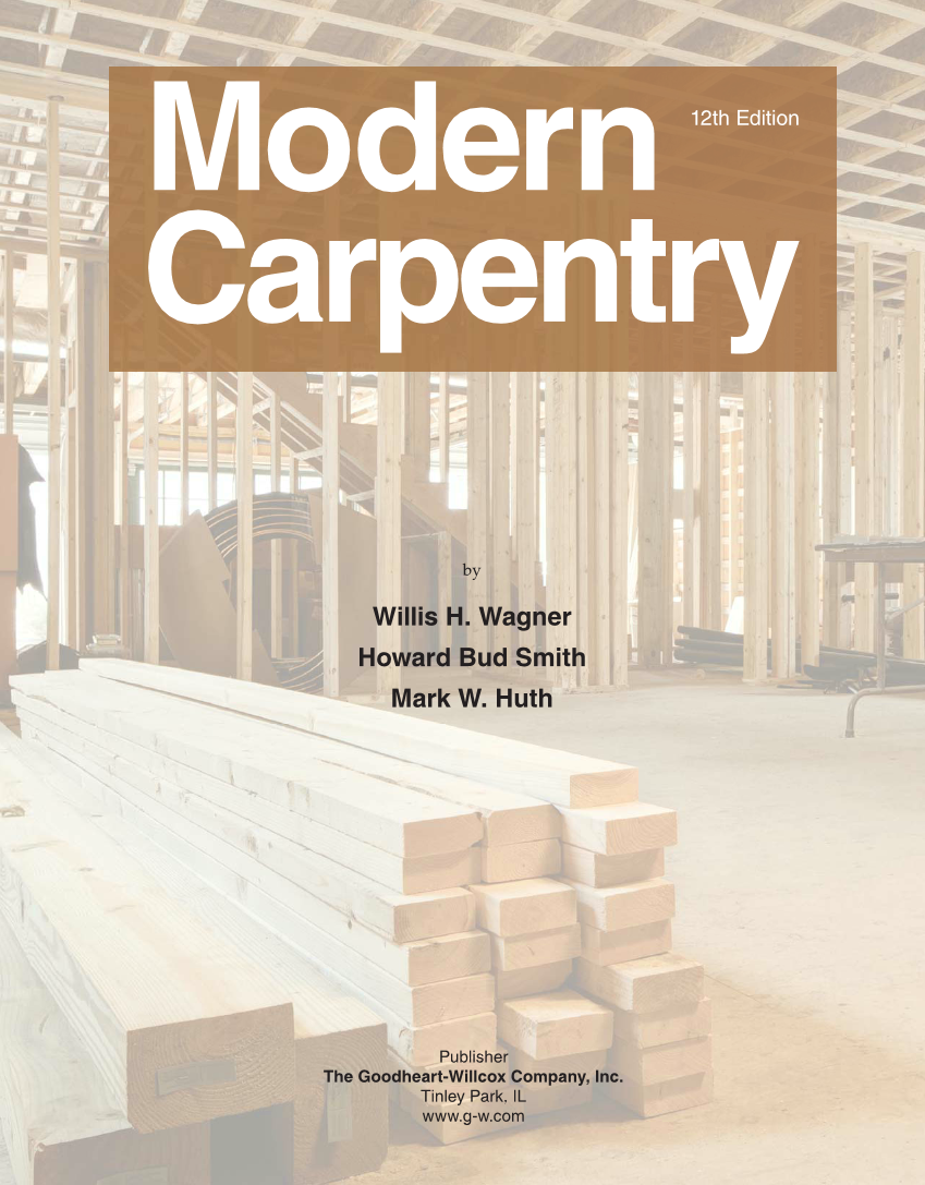 Modern Carpentry, 12th Edition page i
