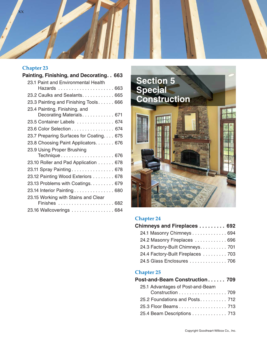 Modern Carpentry, 12th Edition page xx