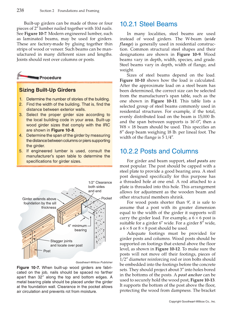Modern Carpentry, 12th Edition page 238