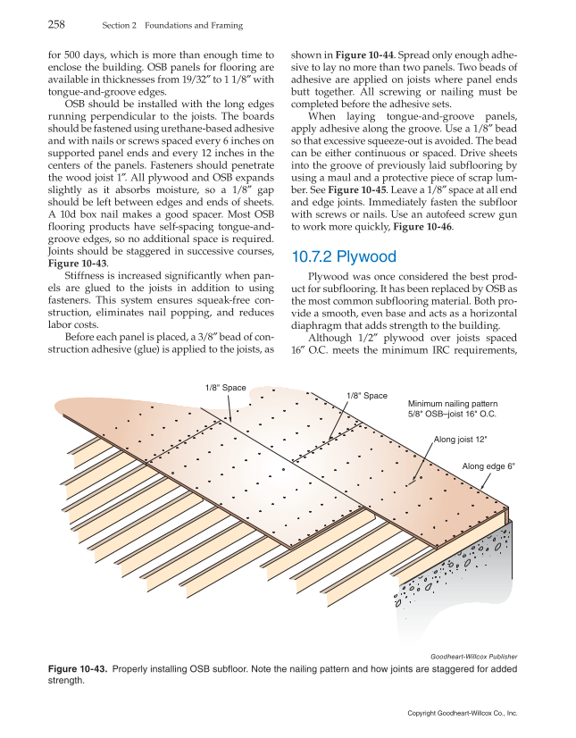 Modern Carpentry, 12th Edition page 258