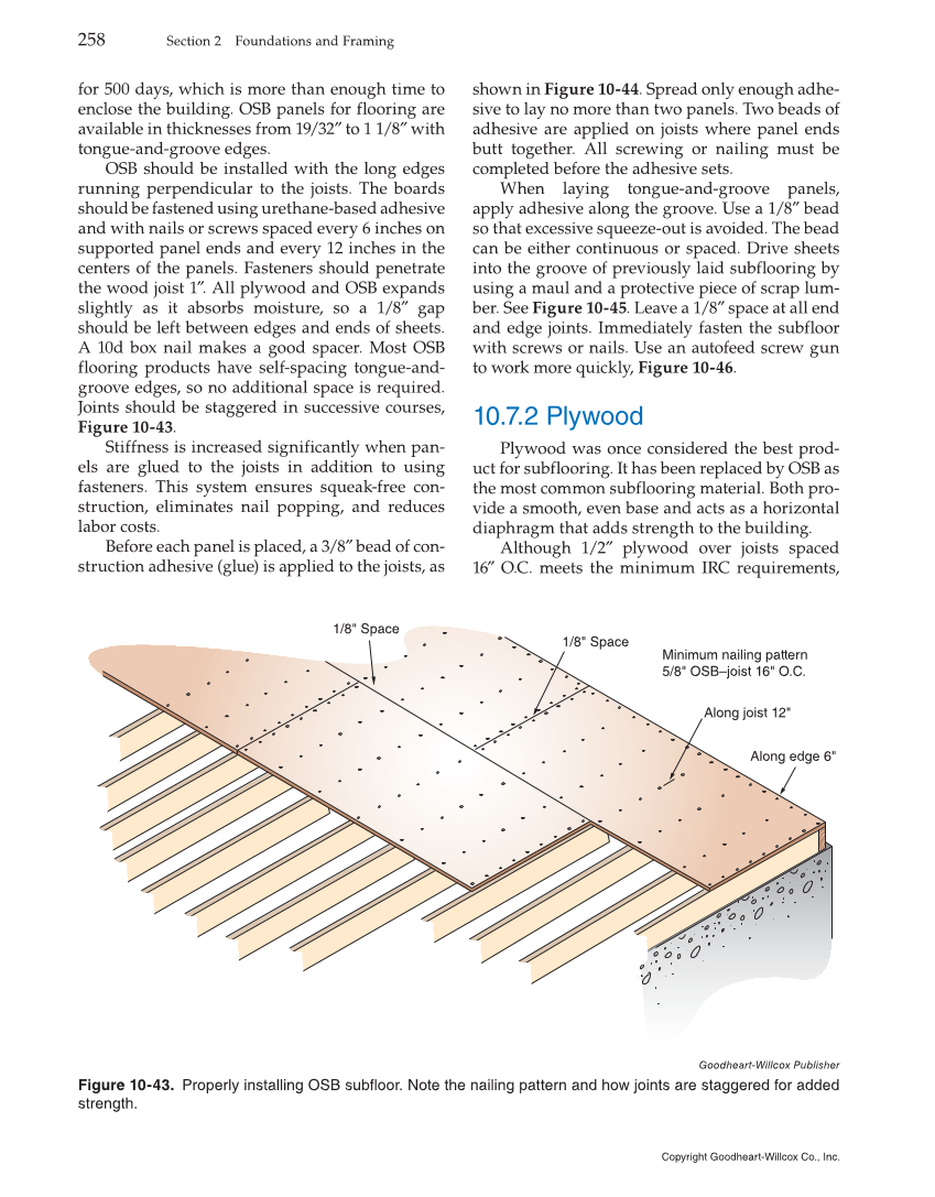 Modern Carpentry, 12th Edition page 258