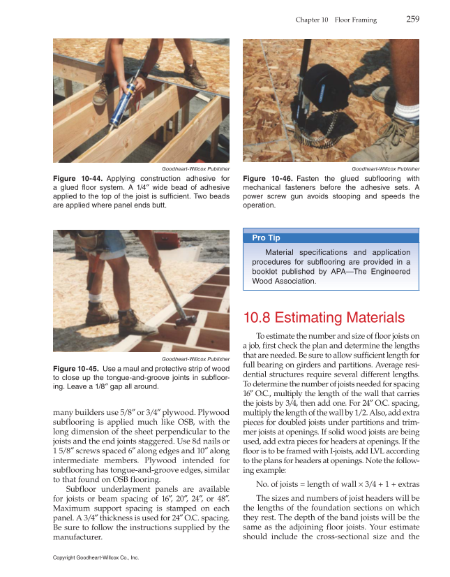 Modern Carpentry, 12th Edition page 259