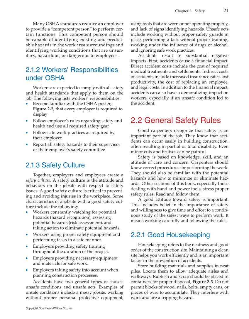 Modern Carpentry, 12th Edition page 21