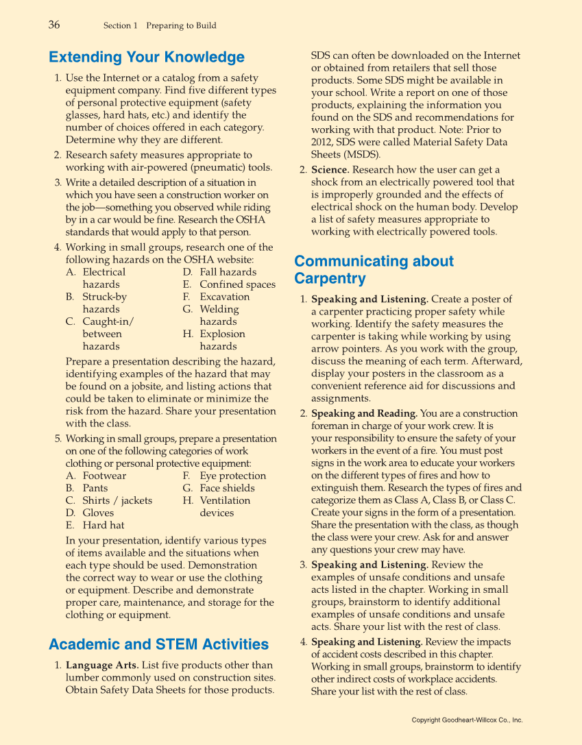 Modern Carpentry, 12th Edition page 36