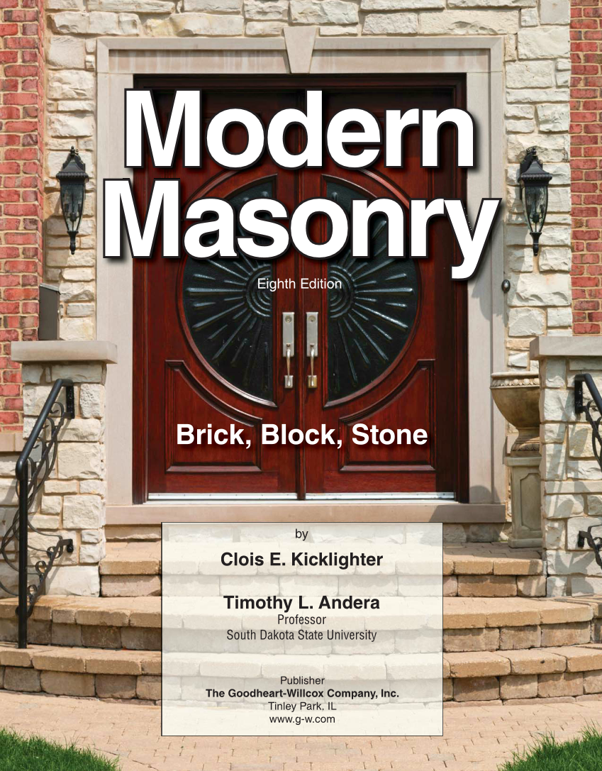 Modern Masonry: Brick, Block, Stone, 8th Edition page i