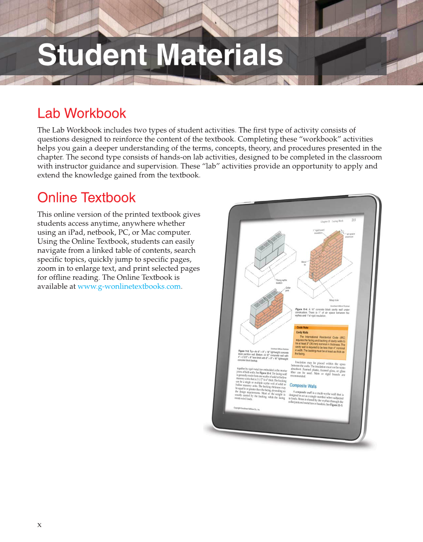 Modern Masonry: Brick, Block, Stone, 8th Edition page x