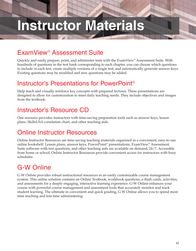 Modern Masonry: Brick, Block, Stone, 8th Edition page xi