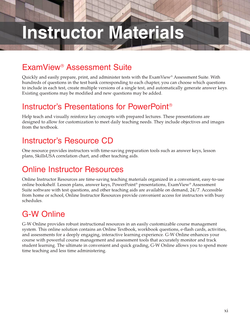 Modern Masonry: Brick, Block, Stone, 8th Edition page xi