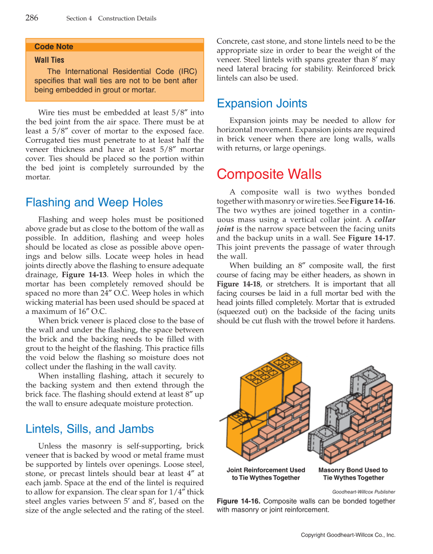 Modern Masonry: Brick, Block, Stone, 8th Edition page 286