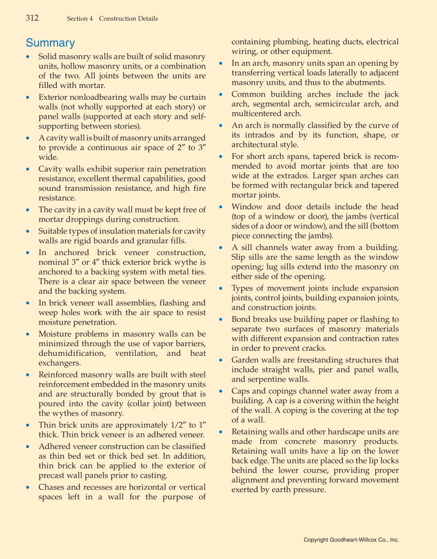 Modern Masonry: Brick, Block, Stone, 8th Edition page 312