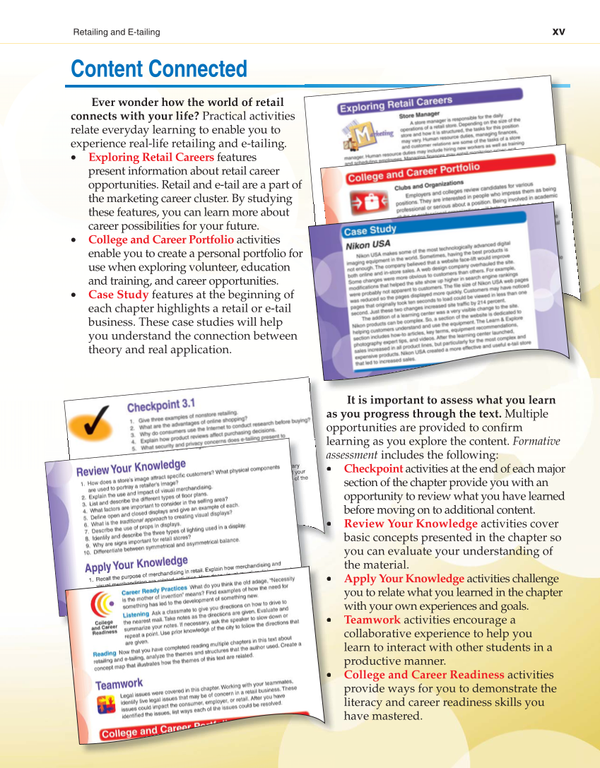 Retailing and E-tailing, 1st Edition page xv