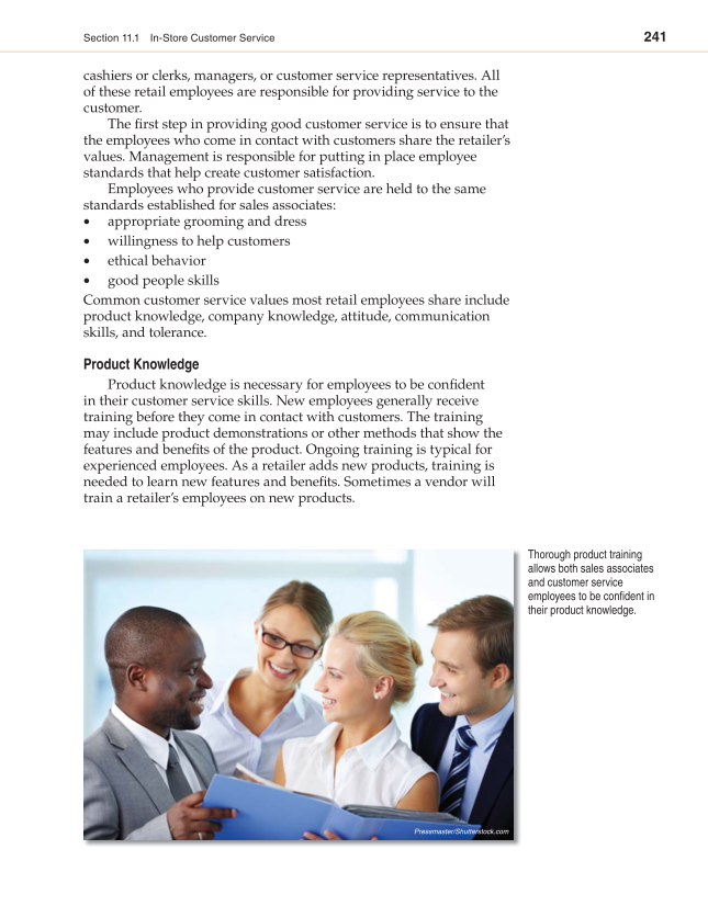 Retailing and E-tailing, 1st Edition page 241