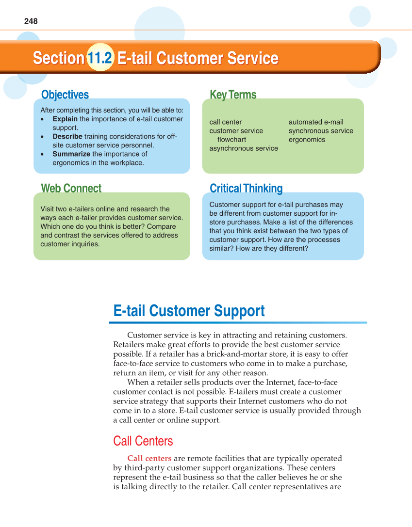 Retailing and E-tailing, 1st Edition page 248