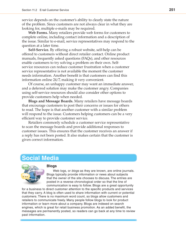 Retailing and E-tailing, 1st Edition page 251