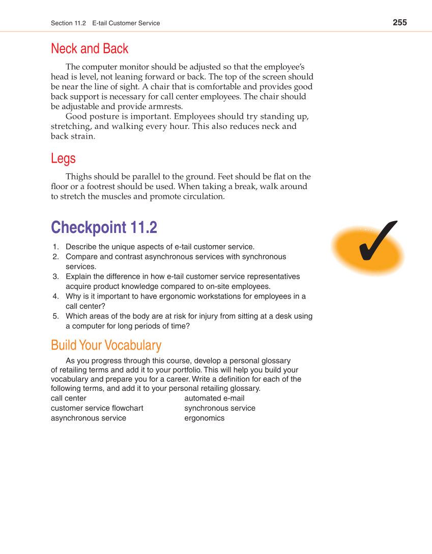 Retailing and E-tailing, 1st Edition page 255